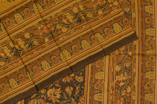 Ajrakh Silk Saree RB104