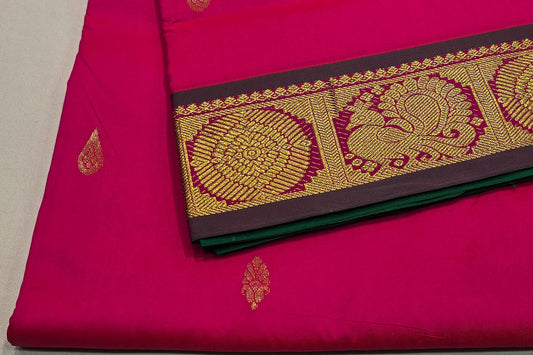 Nine and a half Yards Semi Silk Saree SS5042