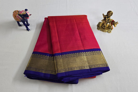Dark bottle green Kanjivaram Silk Saree SS5552