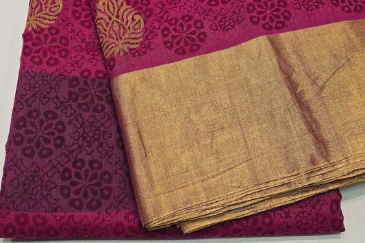 Kora Silk Cotton Saree SS5685