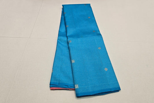 Rama blue Kanjivaram Silk Saree SS5958