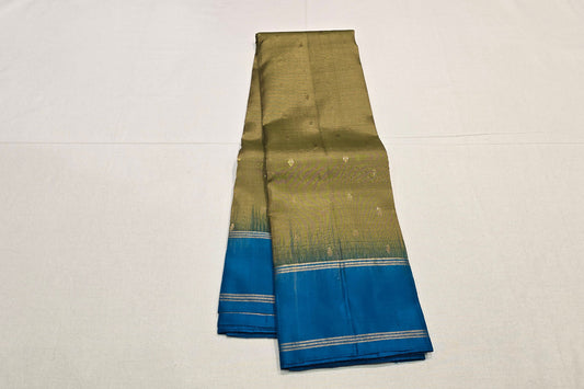 Elaichi Green Light Weight Kanjivaram Silk Saree SS6054