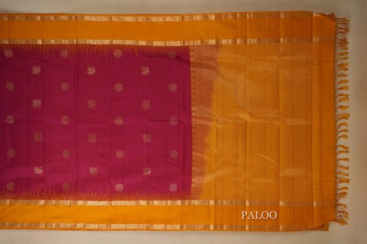 light weight kanchipuram silk saree paloo
