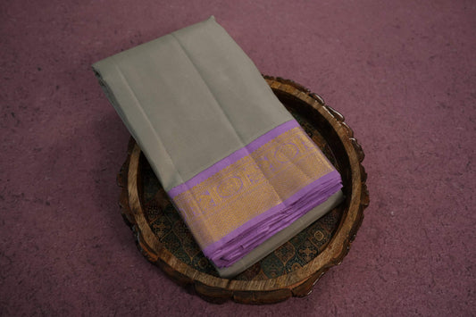 Plain kanchipuram silk saree
