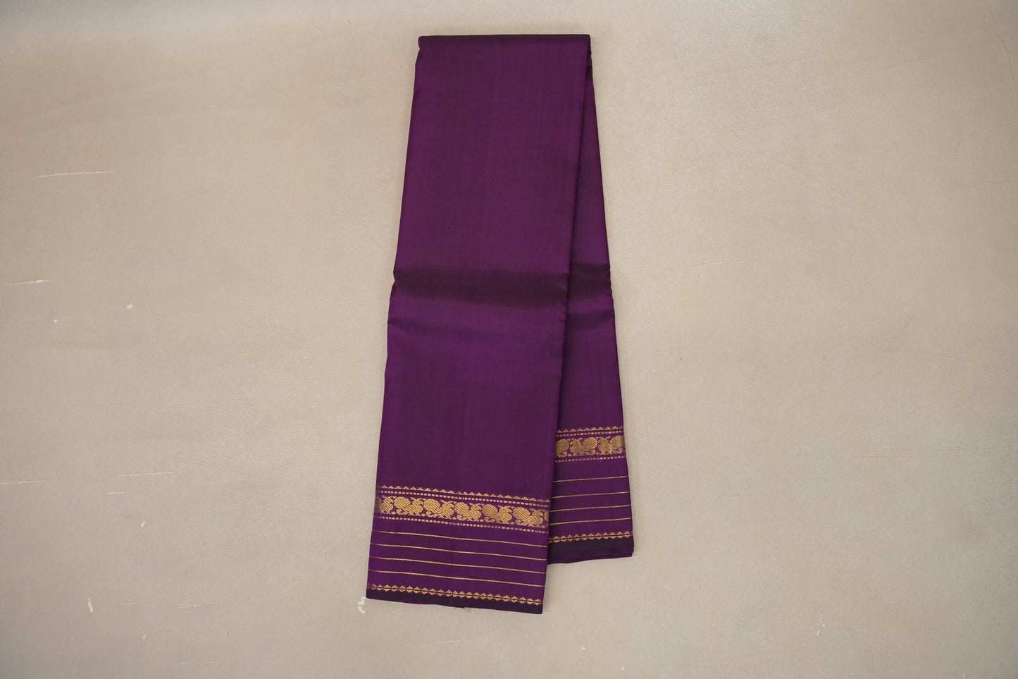 Deep Purple Vintage Kanjivaram Silk Saree SS8878