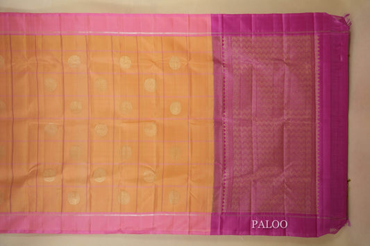 vintage kanjivaram silk saree paloo