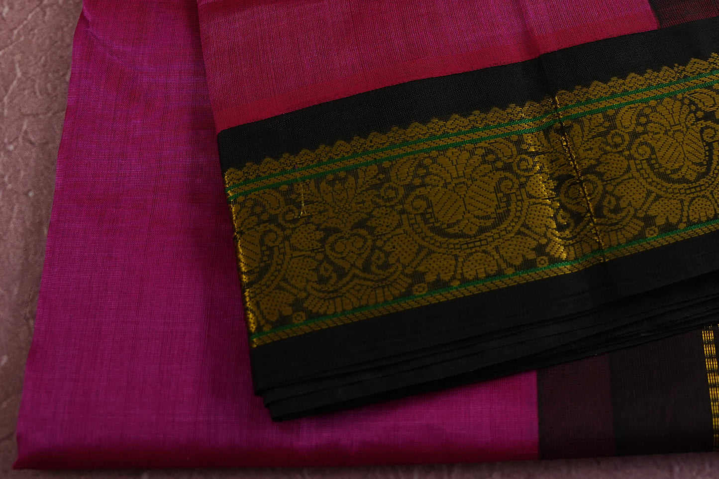 Plain silk cotton saree