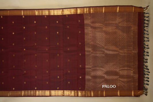 light weight kanchipuram silk saree paloo