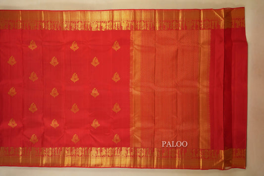 vintage kanjivaram silk saree paloo