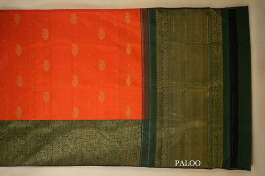 vintage kanjivaram silk saree paloo