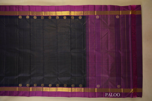 vintage kanjivaram silk saree paloo
