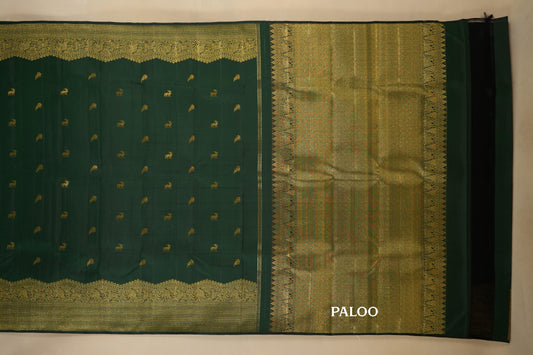 vintage kanjivaram silk saree paloo