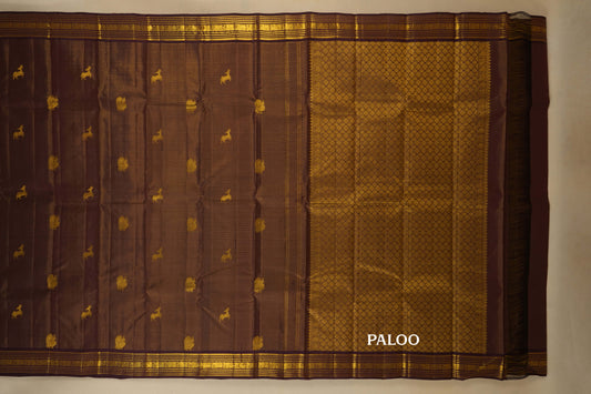 vintage kanjivaram silk saree paloo