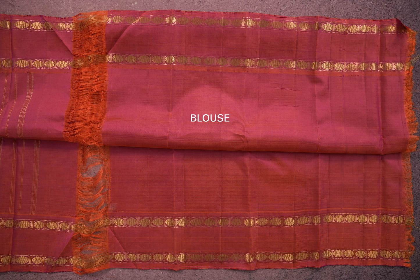Multi Color Rettai Pettu Kanjivaram Silk Saree SS6424
