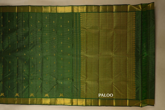 vintage kanjivaram silk saree paloo