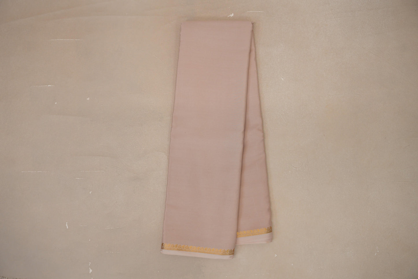 Cream Beige Mysore Silk Saree SS8982