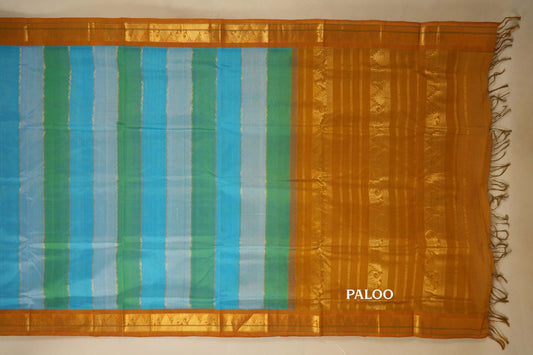 vintage silk cotton saree paloo