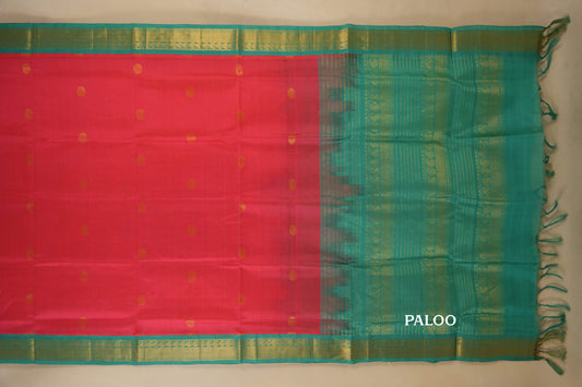 vintage silk cotton saree paloo