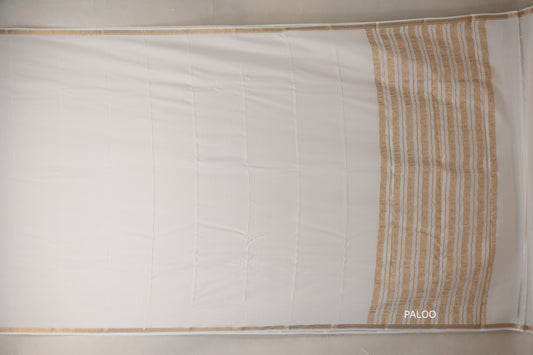 Off white Mysore Silk Saree SS8995