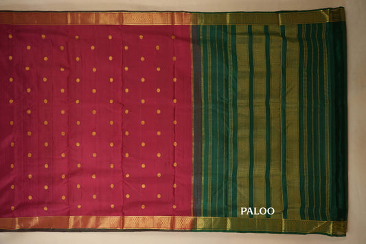 ten yards madisar silk saree paloo