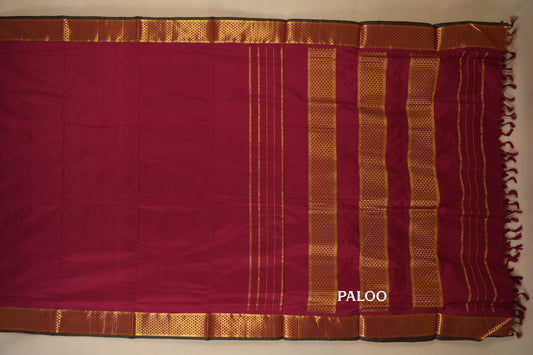 ten yards madisar silk saree paloo