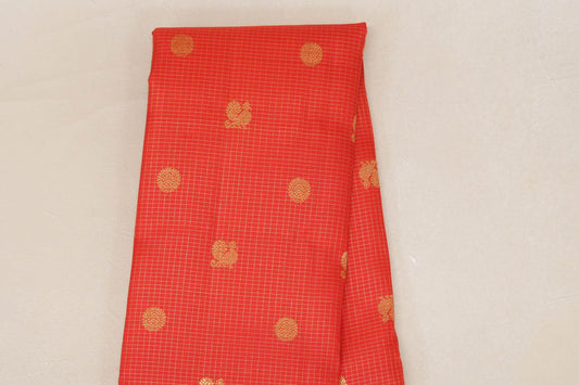 Bright Red with Dual Tone Red and Green Selvedge Borders Vintage Heirloom Kanjivaram Silk Saree SS9037