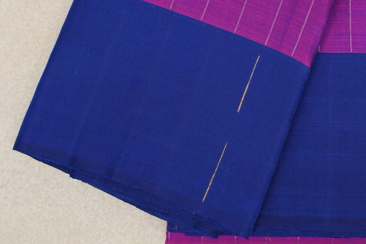 Magenta Plant Based Kanjivaram Silk Saree border