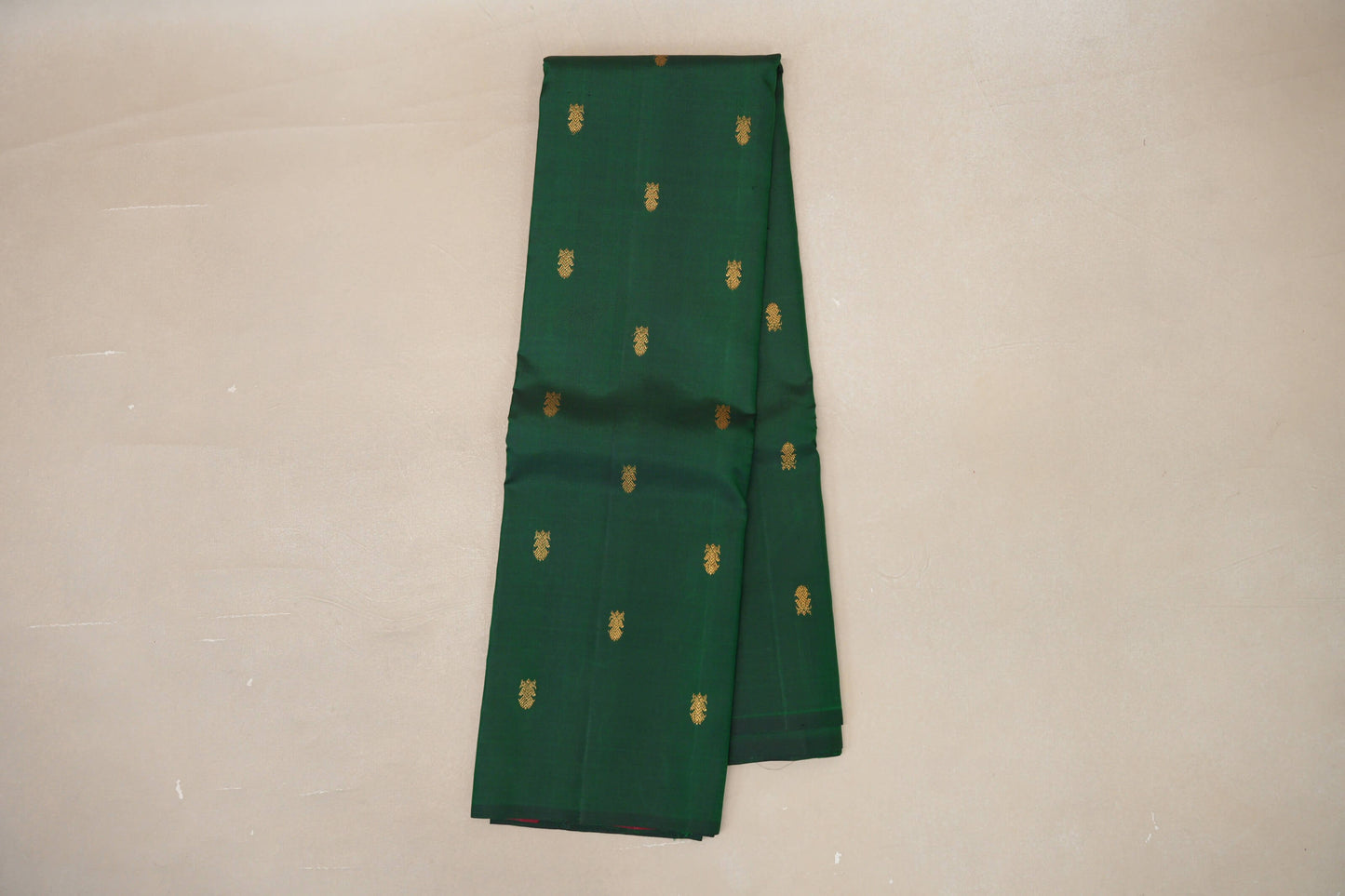 Bottle Green Vintage Kanjivaram Silk Saree SS9064