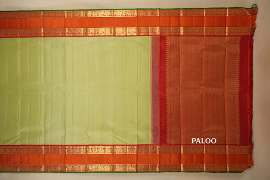 vintage kanjivaram silk saree paloo