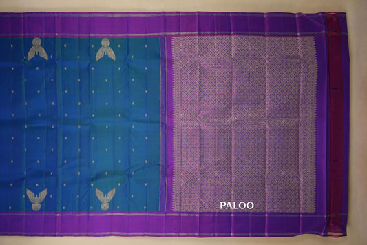 vintage kanjivaram silk saree paloo