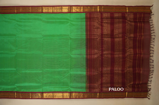 vintage silk cotton saree paloo