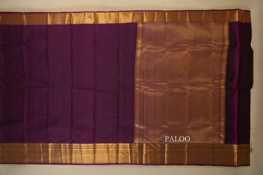 Magenta Light weight Kanchipuram Silk Saree Paloo