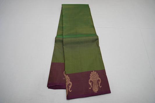 Plain kanchipuram silk saree