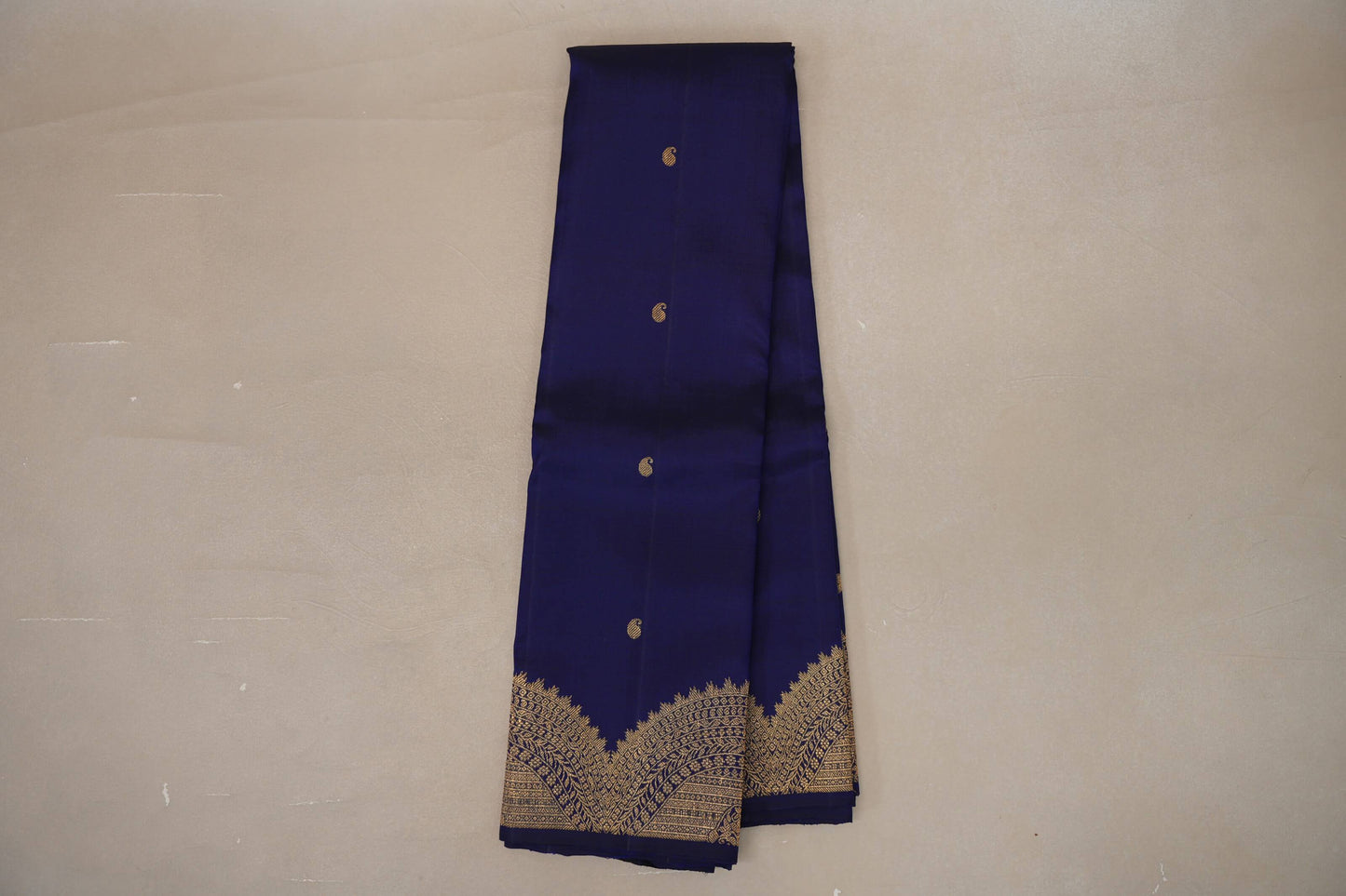 Deep blue Vintage Kanjivaram Silk Saree SS9201