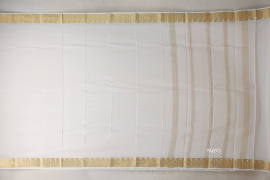 Cream Mysore Silk Saree SS9213