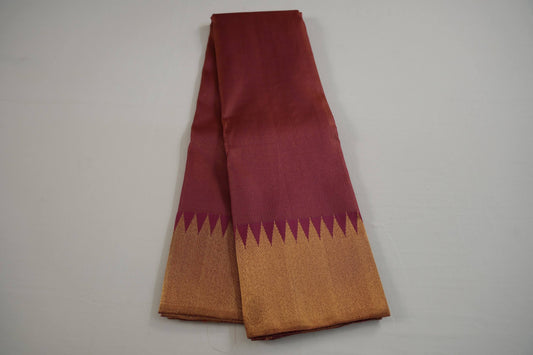 Temple border kanchipuram silk saree