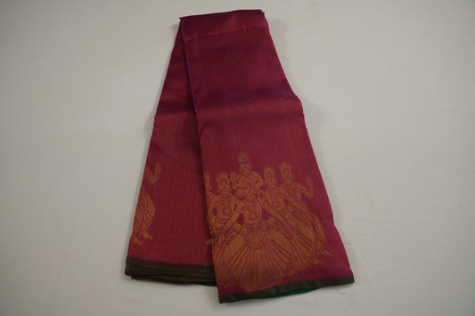 Bridal light weight kanchipuram silk saree