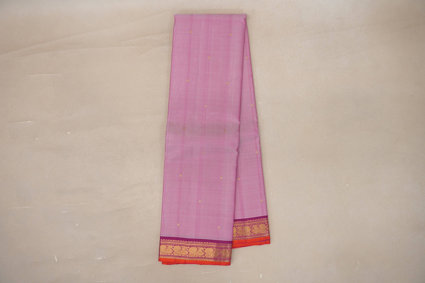 Onion Pink Vintage Kanjivaram Silk Saree SS9298