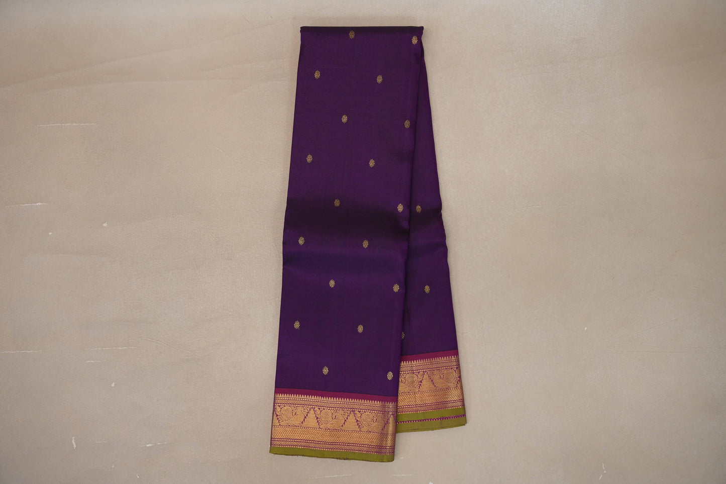 Deep purple Vintage Kanjivaram Silk Saree SS9311