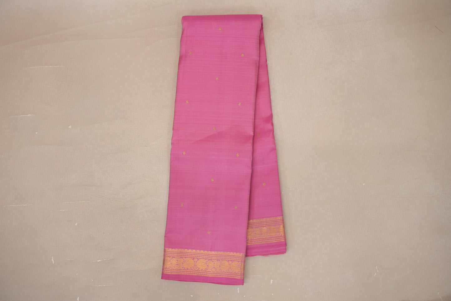 Rose Pink Vintage Kanjivaram Silk Saree SS9315