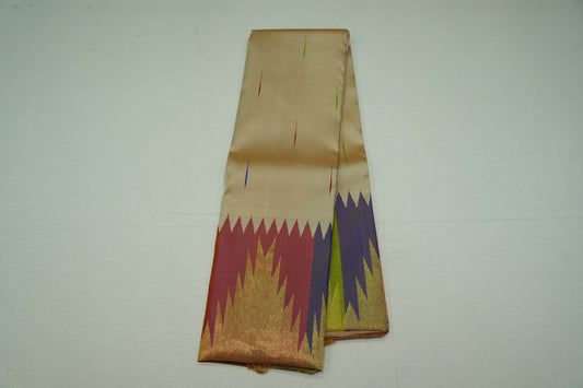 Temple borders kanchipuram silk saree