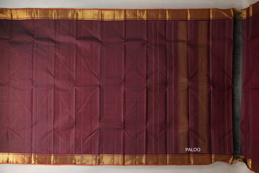 Deep Maroon Vintage Kanjivaram Silk Saree SS9397