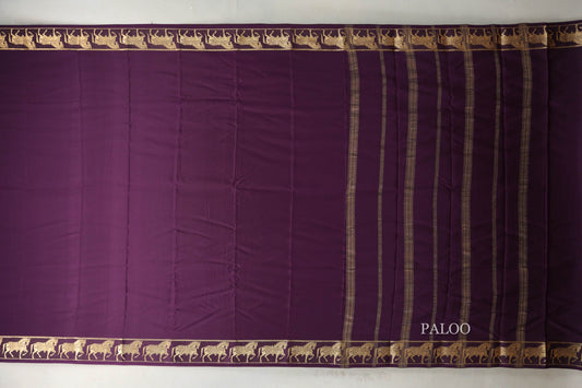 Purple Mysore Silk Saree SS9432