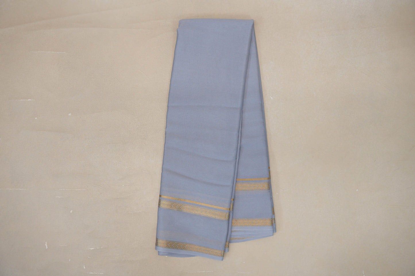 Gray Mysore Silk Saree SS9439