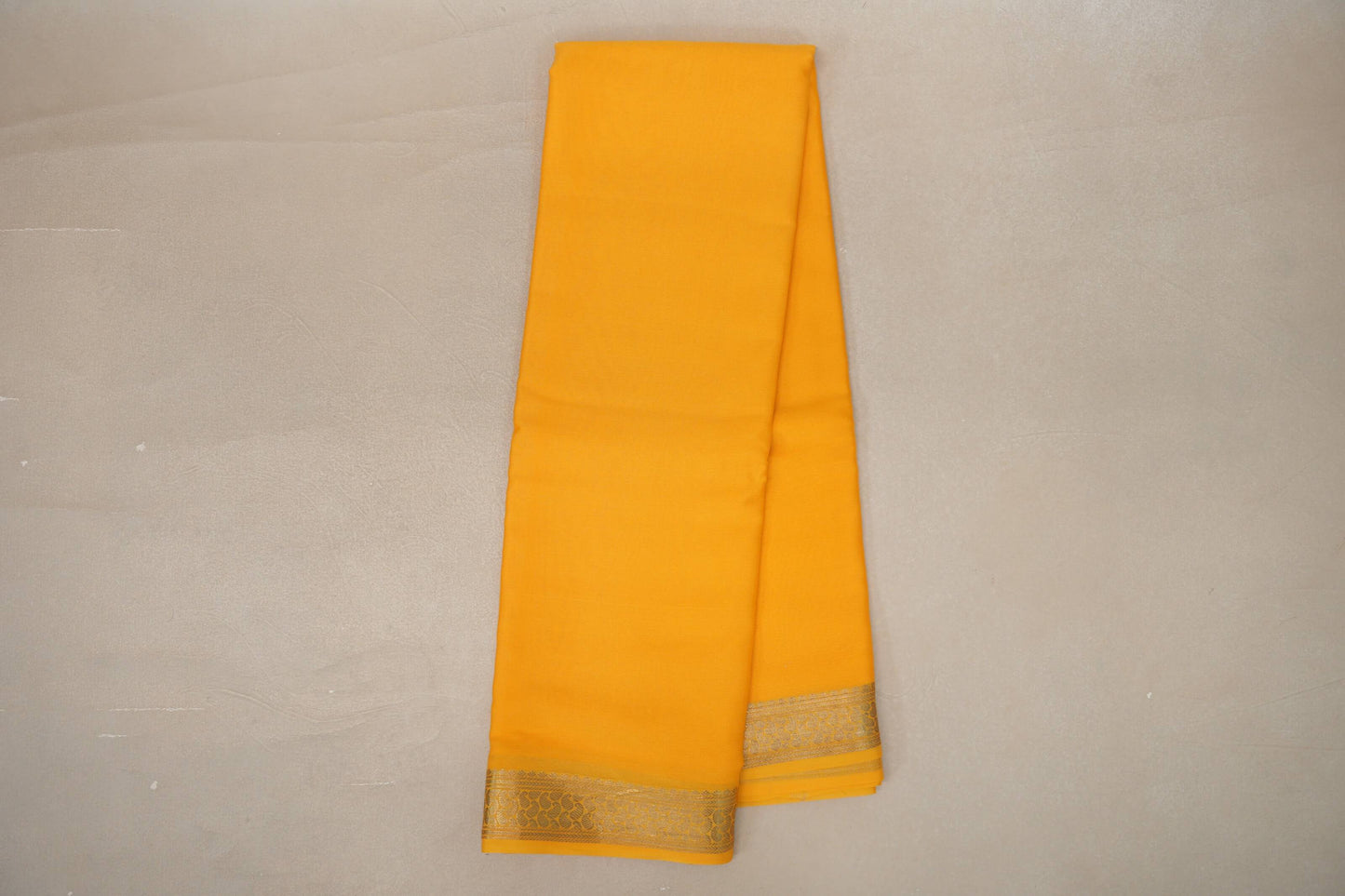 Yellow Mysore Silk Saree SS9447
