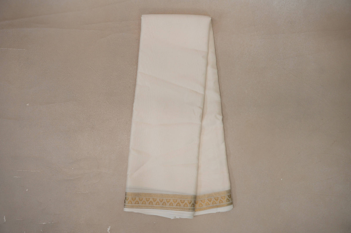 Cream Mysore Silk Saree SS9485