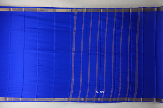 Royal Blue with self borders Mysore Silk Saree SS9489