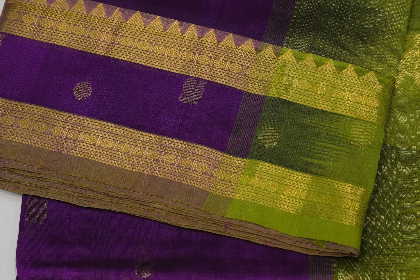 Online nine and half yards madisar silk cotton saree