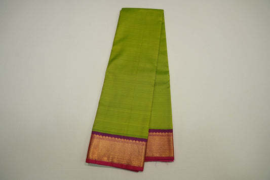 Plain vintage kanchipuram silk saree