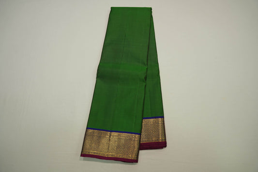 Plain vintage kanchipuram silk saree